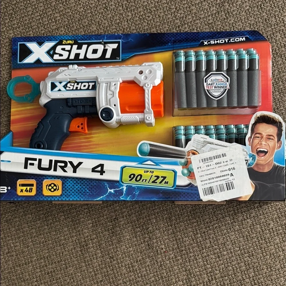 Zuru X-Shot Fury 4 Blaster with Darts
